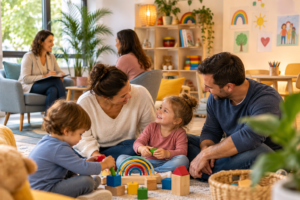 Parents et enfants à la Maison de la Parentalité à Draguignan – Axis