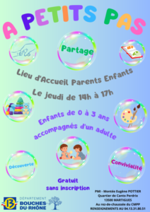 À Petits Pas Martigues, lieu d’accueil parents-enfants 0-3 ans