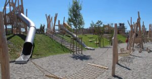 Parc du Domaine de la Tour La Ciotat, parc sportif avec aire de jeux pour familles
