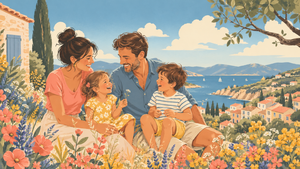Famille en sortie en Provence pour la Journée internationale des familles - idées activités PACA 2026