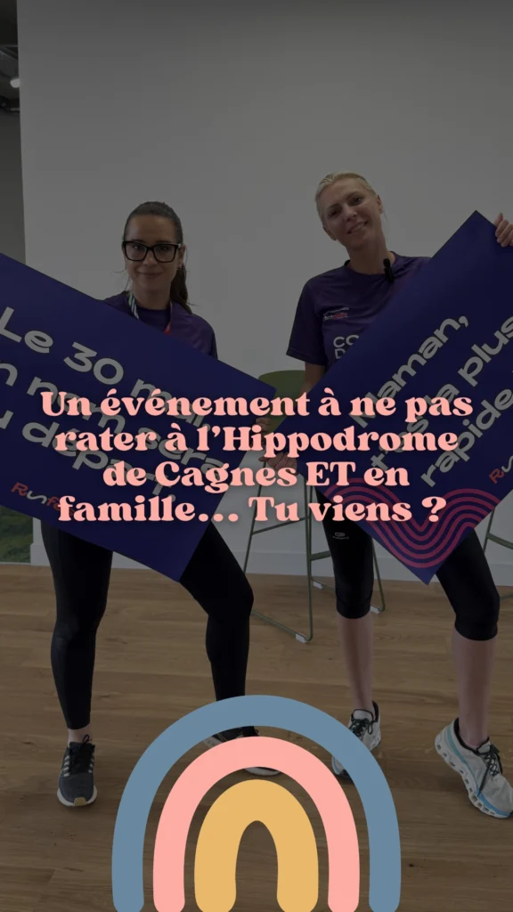 Famille participant au Run Fest de Cagnes-sur-Mer sur l’Hippodrome Côte d’Azur, événement sportif et festif avec animations, courses et activités family friendly sur la Côte d’Azur.
