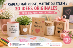 Idées cadeaux pour maîtresse, maître, ATSEM et nounou en fin d'année scolaire