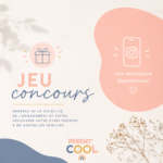 Illustration du service Jeu concours Instagram Parent Cool pour aider les professionnels family-friendly à gagner en visibilité auprès des familles.