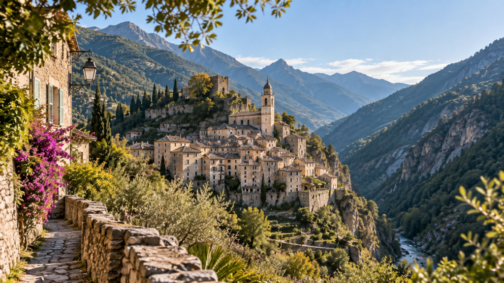 Village de Saorge à découvrir en famille dans la Vallée de la Roya