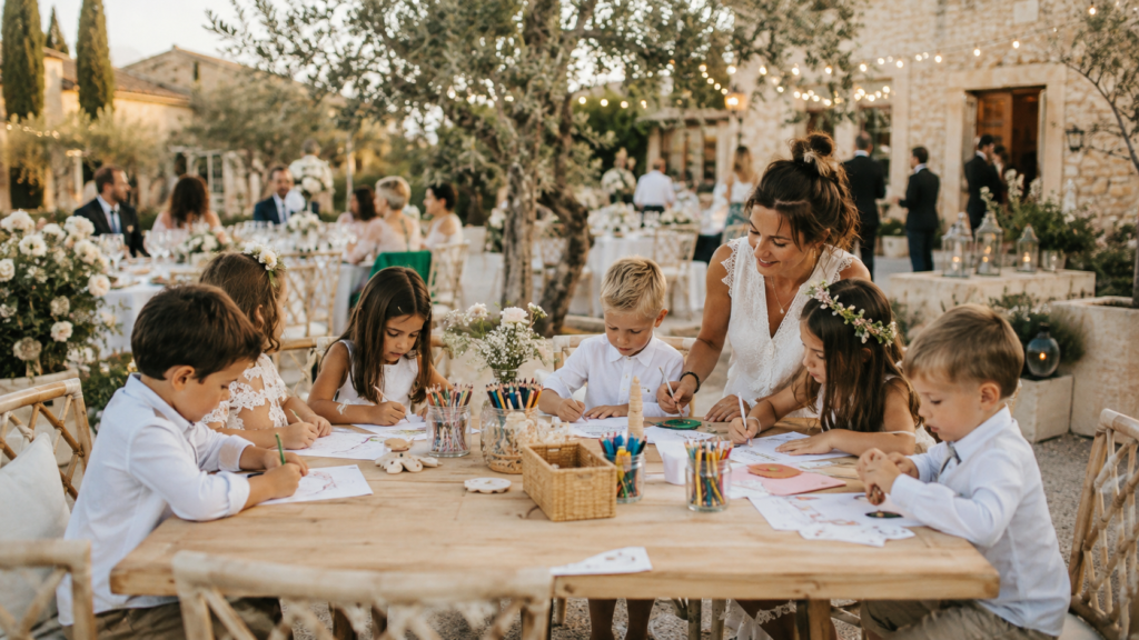 nimation enfants pendant un mariage en PACA