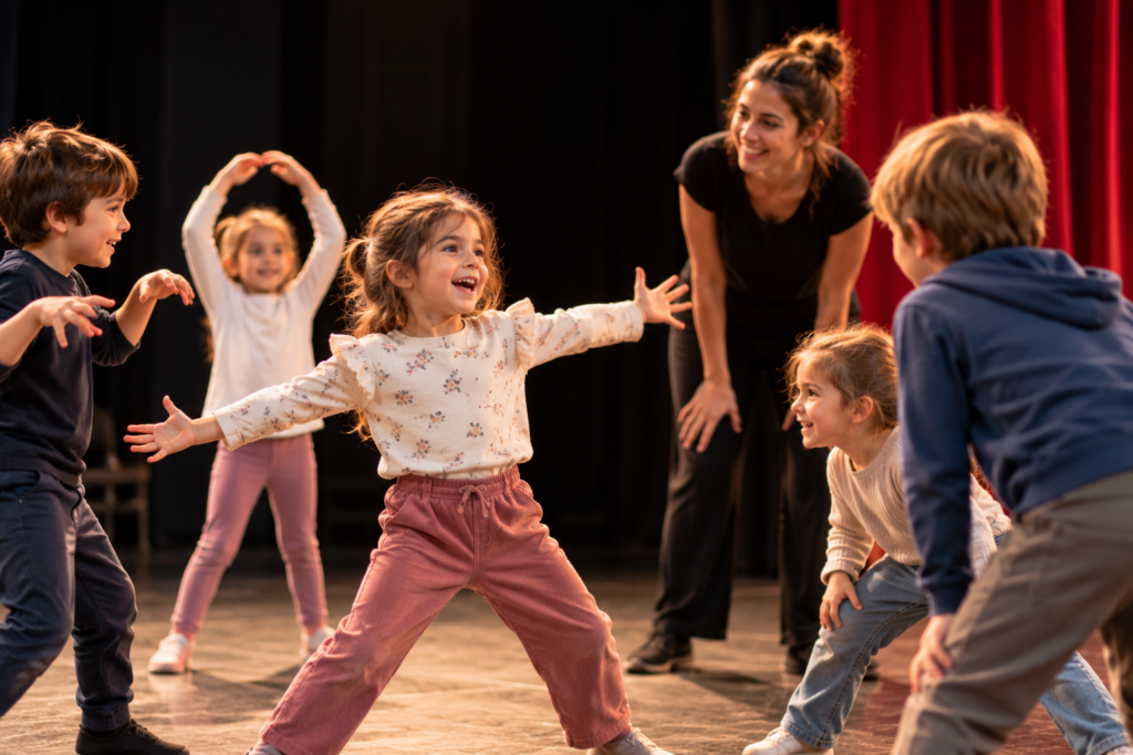 Cours de théâtre pour enfants à Nice avec exercices de jeu et d’expression
