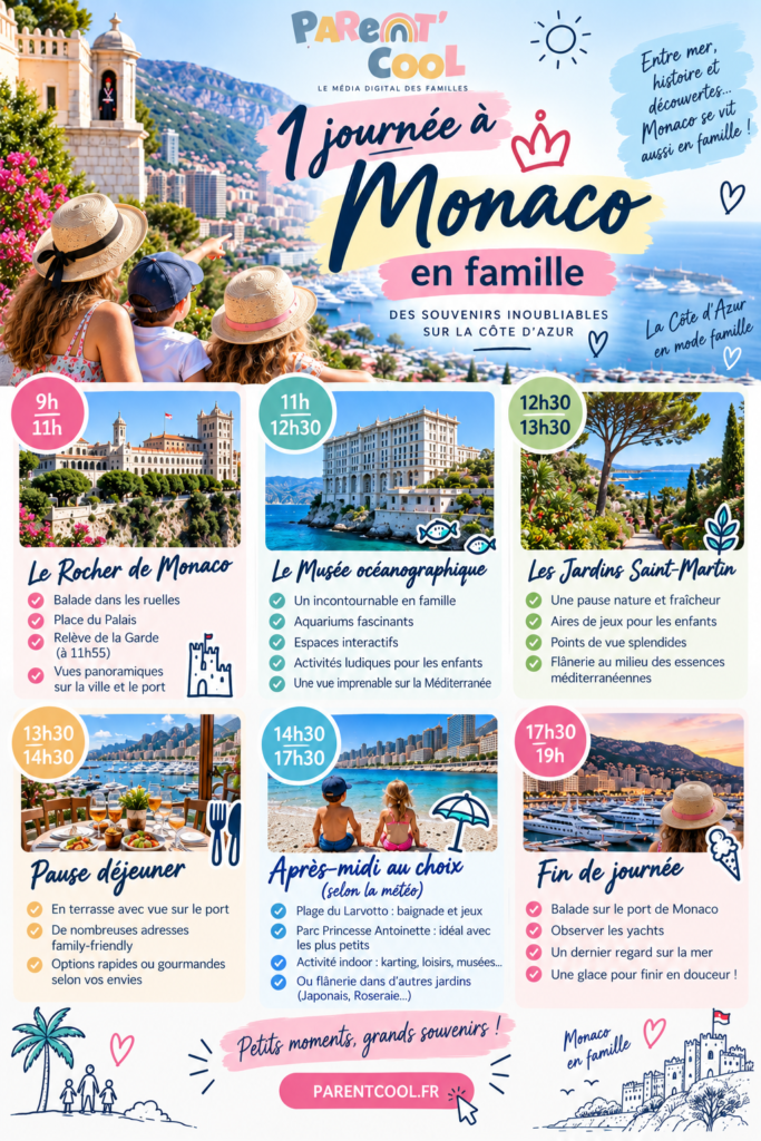Itinéraire pour une journée à Monaco en famille avec les enfants