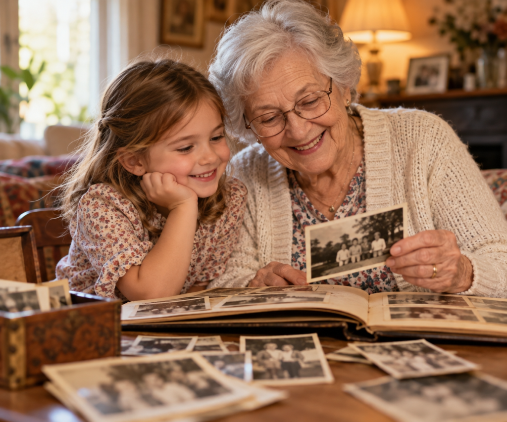 grand-mere-petit-enfant-souvenirs-famille