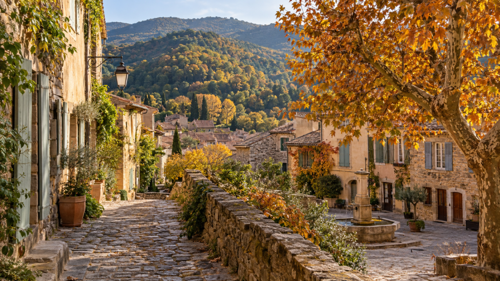 Village de Collobrières dans le Var, une escapade en famille au pays des châtaignes.