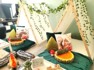 pyjama party enfants avec tentes décorées Dream Parties pour anniversaire enfant