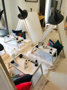 pyjama party enfants avec tentes décorées Dream Parties pour anniversaire enfant